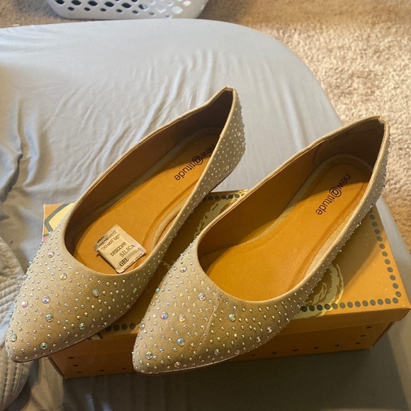 New Attitude Studded Flats - Picture 1 of 4